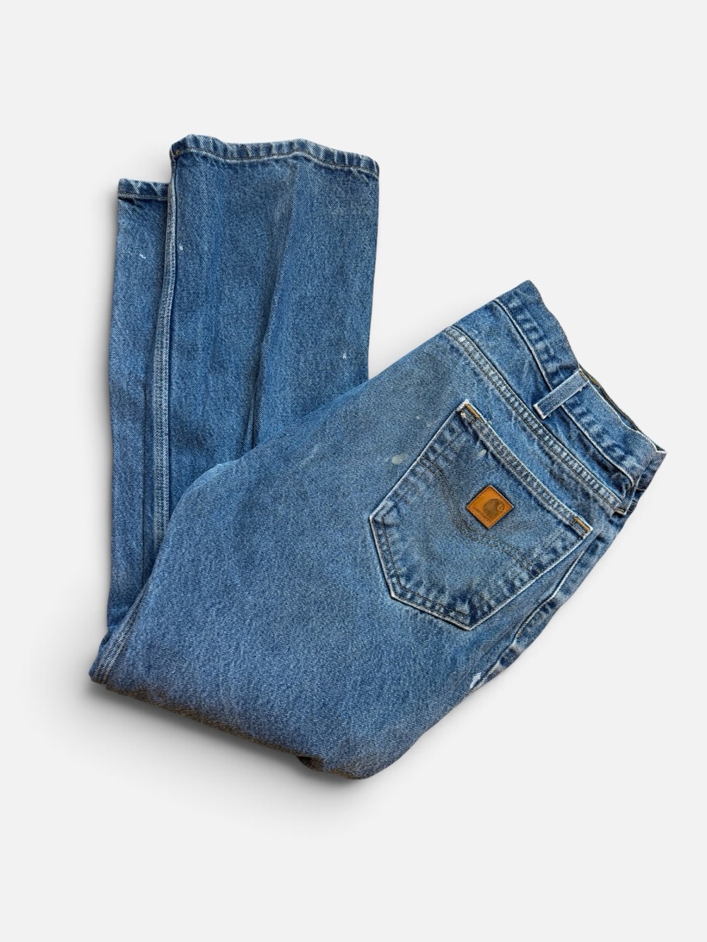 😎Carhartt Men’s Traditional Fit Blue Denim Workwear Fall Jeans | 38 x 30